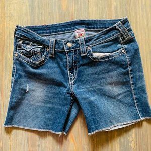 True Religion Disco Billy Big T jean shorts 30